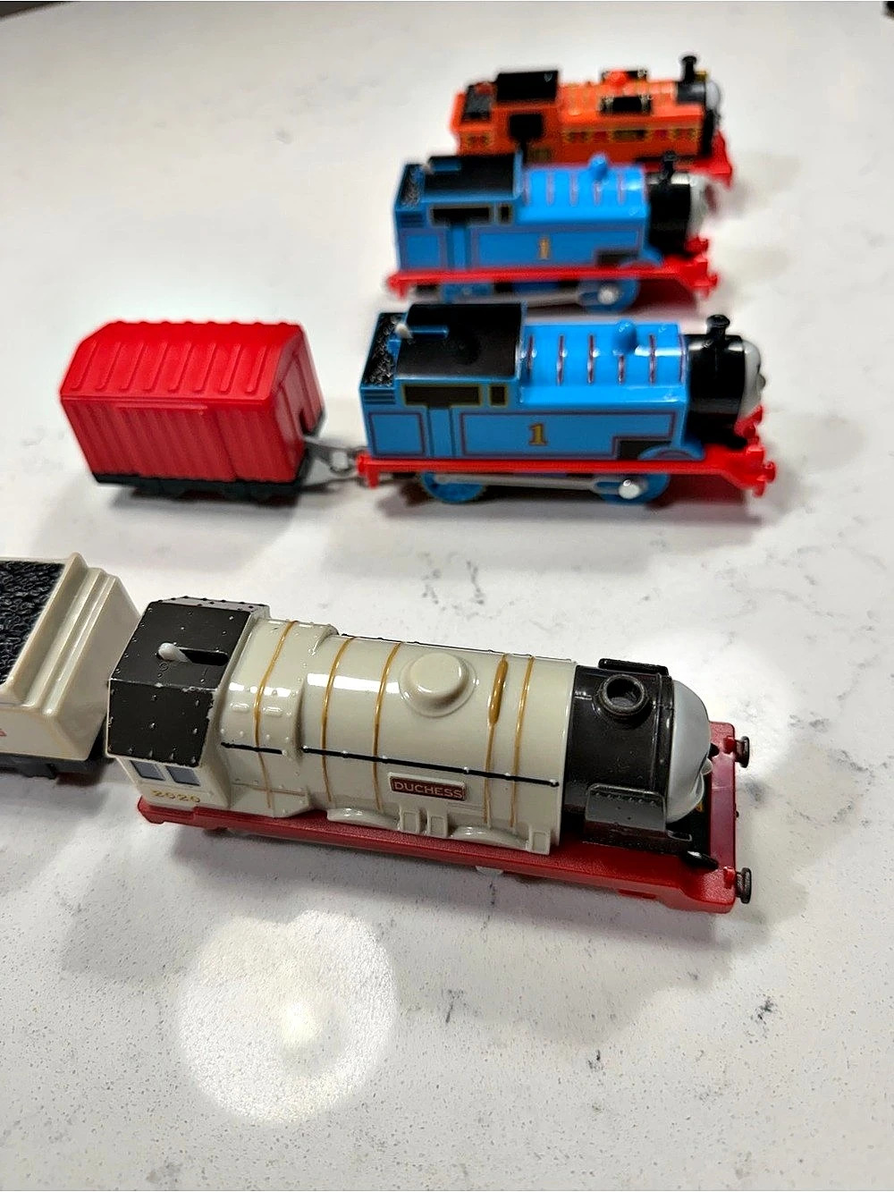 Thomas & Friends TrackMaster Train Lot Thomas James Duchess + Cars Toy Bundle